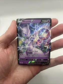 030/078 Mewtwo V Prize Pack Series Stamped Play Pokemon TCG GO - Image 3