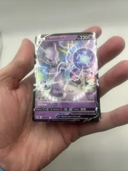 030/078 Mewtwo V Prize Pack Series Stamped Play Pokemon TCG GO - Image 4