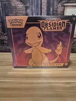 Pokemon Scarlet & Violet Obsidian Flames Elite Trainer Box ETB Sealed & Case - Image 1