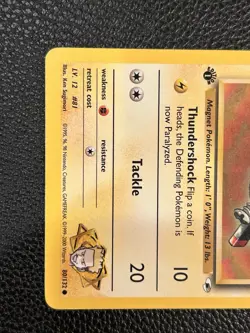 Pokemon 1st Edition Gym Heroes Lt. Surge's Magnemite 80/132 - Image 3