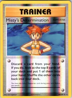 Misty's Determination 80/108 XY - Evolutions Pokemon TCG LP Reverse Holo - Image 1