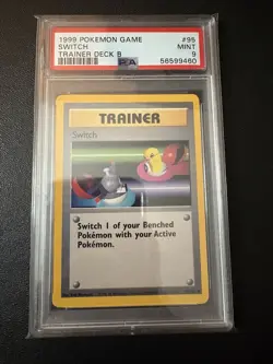 Pokemon Trainer Deck B Switch PSA 9 Mint - Image 1