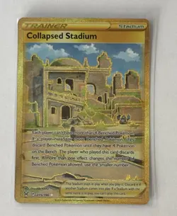 Collapsed Stadium (Secret) 215/196 Secret Rare SWSH11: Lost Origin Pokemon TCG - Image 1