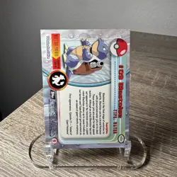 1999 Topps Pokemon TV Animation Series 1 Blastoise #9 Black Logo Non Holo - Image 2