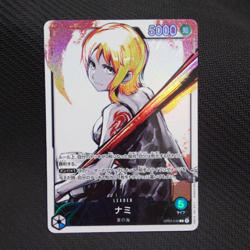 Onepiece Card Nami L OP03-040 op03 Pillars Of Strength Japanese [ALT ART PARALLE - Image 1