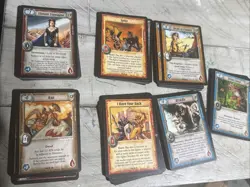WARLORD SAGA OF THE STORM CCG CLERIC ACTION CHARACTER Lot Of 70 Cards - Image 1