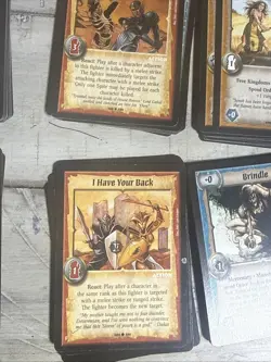 WARLORD SAGA OF THE STORM CCG CLERIC ACTION CHARACTER Lot Of 70 Cards - Image 3