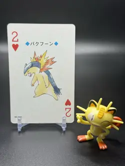 Pokemon Silver 2000 Typhlosion 157A 2 Of Hearts Playing Cards Japanese - Image 1