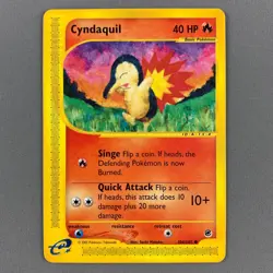 Cyndaquil 104/165 Expedition Base Regular Common Starter Pokemon Card 2002 NM - Image 1