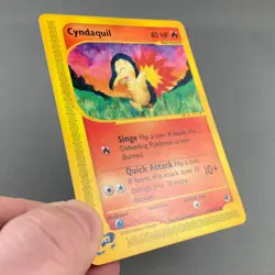 Cyndaquil 104/165 Expedition Base Regular Common Starter Pokemon Card 2002 NM - Image 4