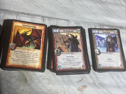 WARLORD SAGA OF THE STORM CCG CLERIC ACTION CHARACTER Lot Of 100 Cards - Image 2