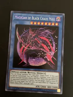 Yugioh Card TCG MAGICIAN OF BLACK CHAOS MAX PRISMATIC Secret Rare TN19-EN002 NM - Image 1