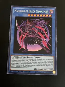 Yugioh Card TCG MAGICIAN OF BLACK CHAOS MAX PRISMATIC Secret Rare TN19-EN002 NM - Image 3