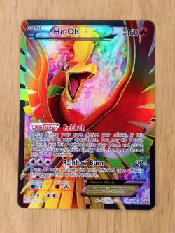 Pokemon TCG Ho-Oh-EX Dragon Exalted Card 119/124 Full Art Ultra Rare NM - Image 1