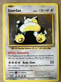 Snorlax XY179 Black Star Promo Holo 2016 XY Promo Card Pokemon TCG - Image 1