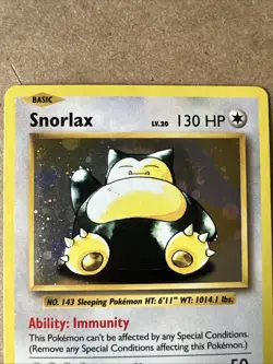 Snorlax XY179 Black Star Promo Holo 2016 XY Promo Card Pokemon TCG - Image 2