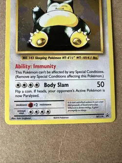 Snorlax XY179 Black Star Promo Holo 2016 XY Promo Card Pokemon TCG - Image 3