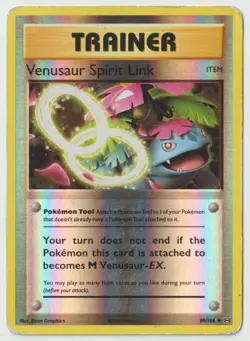 2016 ANIME POKEMON CARD REVERSE HOLO TRAINER VENUSAUR SPIRIT LINK 89/108 ~K30 - Image 1
