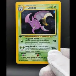 Pokemon Card 1st Edition Crobat *DOUBLE HOLO* 1 OWNER! Free Shipping!! - Image 2