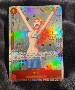 NAMI MANGA ALT ART OP01-016 R ONE PIECE CARD THE BEST PRB-01 COMIC PARALLEL NM - Image 1