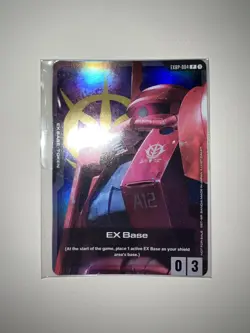 Gundam Card Game Ex Base Char's Zaku ENGLISH EXBP-004 SEALED - Image 1
