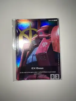 Gundam Card Game Ex Base Char's Zaku ENGLISH EXBP-004 SEALED - Image 2