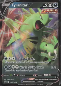 Pokemon TCG - Tyranitar V - SWSH109 - SWSH: Sword & Shield Promo Cards (93) - Image 1