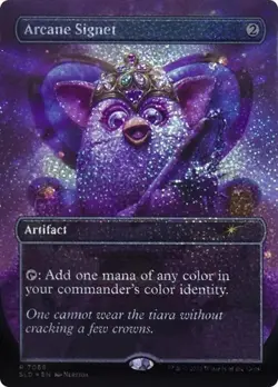 Arcane Signet - Confetti Foil Extended Art SLD NM MTG - Image 1
