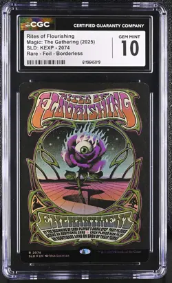 MTG SLD Rites of Flourishing #2074 CGC GEM MINT 10 Foil Borderless KEXP YANA - Image 1