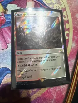 Clifftop Retreat (Surge Foil) R MTG FF Collector Commander 381 LP - Image 1