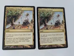 2 Forbidden Orchard Champions of Kamigawa MTG NM Free shipping&tracking - Image 1