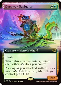 Deepway Navigator Foil Extended Art Lorwyn Eclipsed NM MTG - Image 1