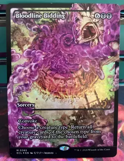 Bloodline Bidding (Showcase, Foil) - Lorwyn Eclipsed NM - Image 1