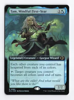 Tam, Mindful First-Year Extended Art #380 FOIL Rare Lorwyn Eclipsed PACK FRESH - Image 1