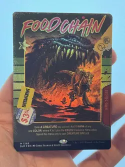 1X FOIL Food Chain BORDERLESS MINT MTG Secret Lair VHS Poster Staple EDH CEDH - Image 1