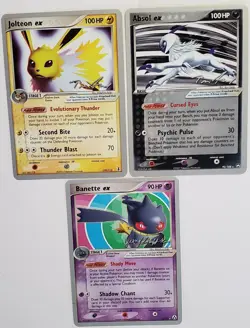 Jolteon EX Absol EX Banette EX 2007 Tom Roos World Championship Lot Of 3 Pokemon - Image 1