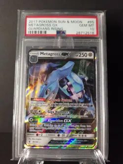 2017 Pokemon Metagross #85 Sun&Moon GX Guardians Rising PSA 10 GEM MINT Holo - Image 1