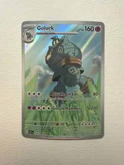Pokemon Golurk 123/086 IR Sv: Black Bolt Holo NM Pack Fresh - Image 1
