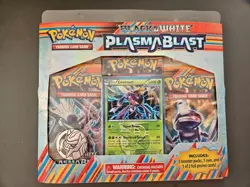 Pokemon Black & White Plasma Blast 3 pack blister pack with coin / Genesect foil - Image 1