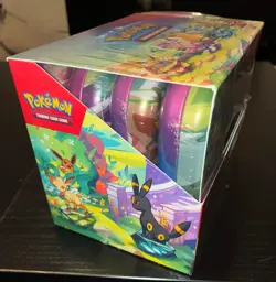 POKEMON SCARLET & VIOLET: PRISMATIC EVOLUTIONS MINI TIN BOX SEALED - Image 1