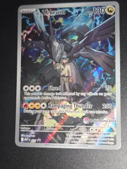Sealed N's Zekrom Ascended Heroes ETB Promo Pokemon Center Stamped MEP 031 - Image 1