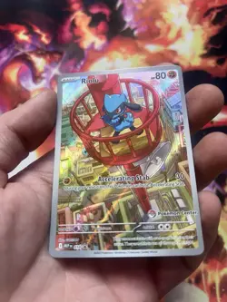 Pokemon Center Stamped - Pokemon Mega Evolution ETB Promo #10 Riolu - Image 3