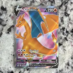 Pokemon Charizard V SWSH050 Promo Full Art Holo 220 HP Sword & Shield - Image 1
