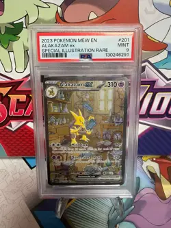 PSA 9 Alakazam ex 201/165 SIR Alt Art - 151 English - Pokemon TCG - SHIPS FAST - Image 1