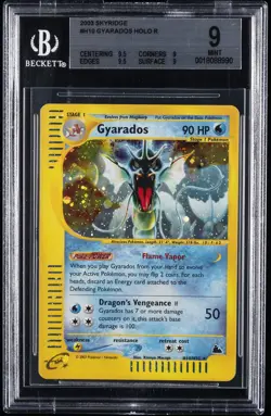 2003 POKEMON SKYBRIDGE HOLO RARE #H10 GYARADOS BGS 9 - Image 1