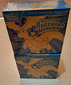 2 Pokemon Mega Evolution Ascended Heroes ETB 2X sealed! Fast shipping! 🔥 - Image 2