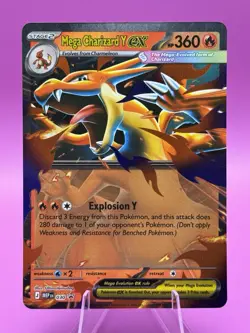 Pokemon TCG Mega Charizard Y EX 030 Black Star Promo Ascended Heroes NM - Image 1