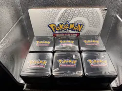 POKEMON 2025 STACKING TIN LOT X6 W/ DISPLAY 18 BOOSTER PACKS NEW FACTORY SEALED! - Image 2