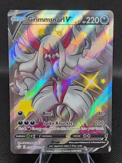 2021 Pokemon TCG: Shining Fates- Grimmsnarl V (#SV116/SV122) Ultra Rare - Image 1