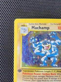Machamp 8/102 HOLO Rare 1st Edition Base Set 1999 WOTC Pokemon TCG - Image 2